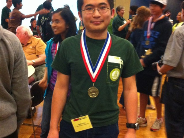 2012 State Mathcounts Top 9 Winner, Chapter Competition Top 4 Winner:<br/>Justin Htay
