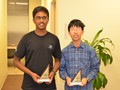 2012 Chapter Mathcounts 3rd Place Winner and State Mathcounts Honoral Mentioned: <br/>Andrew Wang (Right)