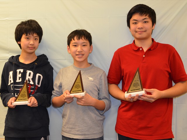 1st Place Team Winners: George Hu, Kevin Xiang and Bill Zhang