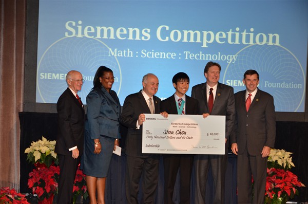 Sitan Chen, 2011 Siemens Science competition $40,000 Winner from Alltop School