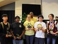 2012 State Mathcounts First Place Team Winners:Alice Lin (1st Right), Joseph Pang (2nd Right), Pranay Vemulamada (2nd Left)