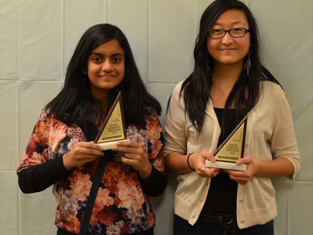 2nd Place Team Winners: Sonica Sahetiya and Jamie Wang